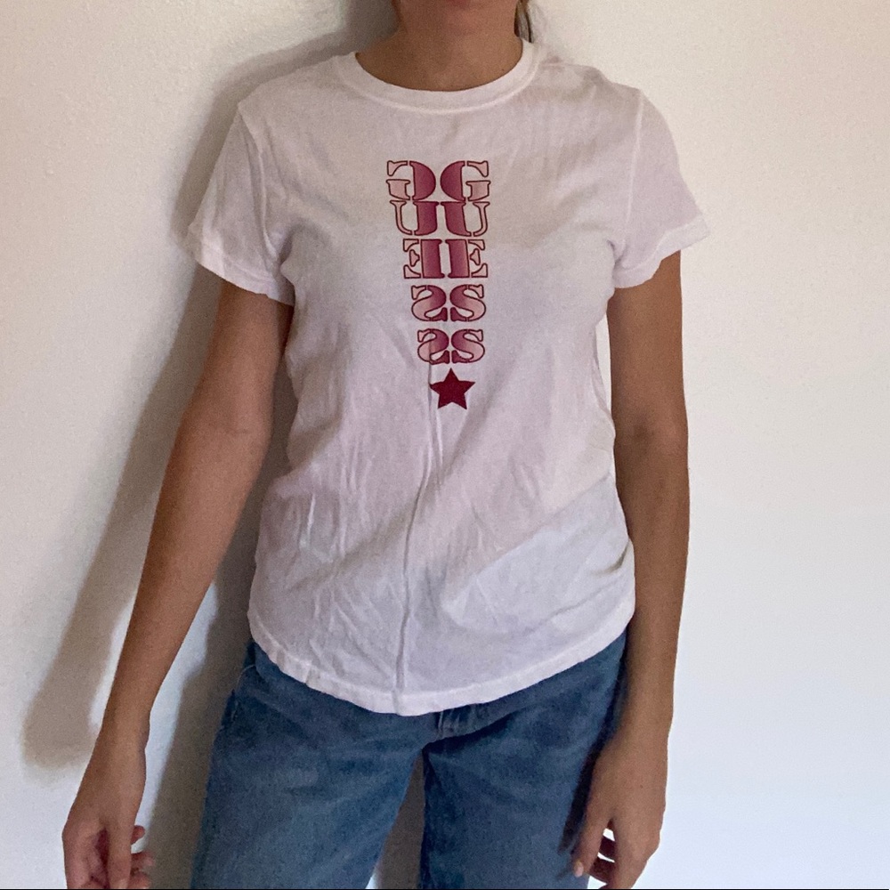 Guess Vintage White Tee